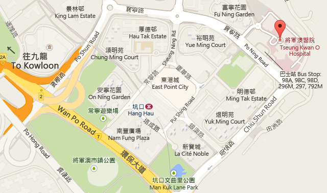 Tseung Kwan O Hospital Map